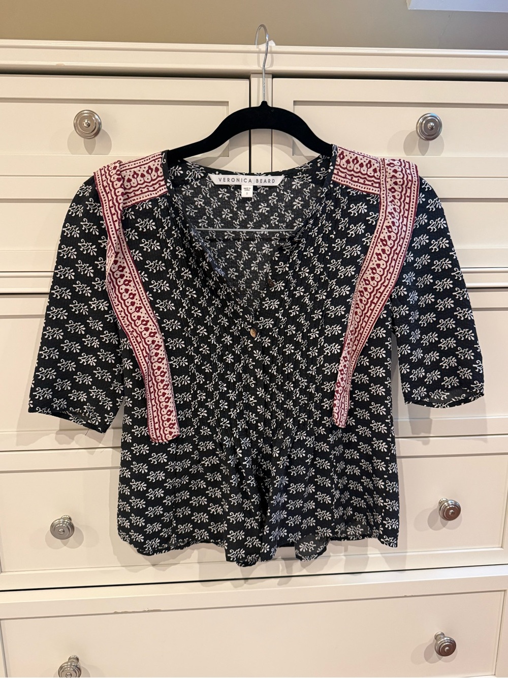 NWOT Veronica Beard Silk Blouse 0